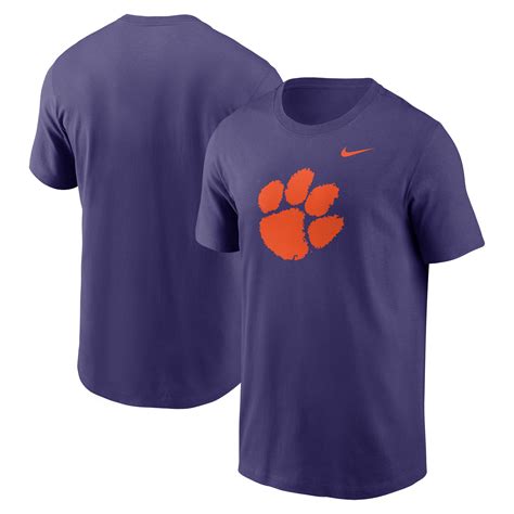 men's nike purple clemson tigers replica baseball jersey|clemson t shirt.